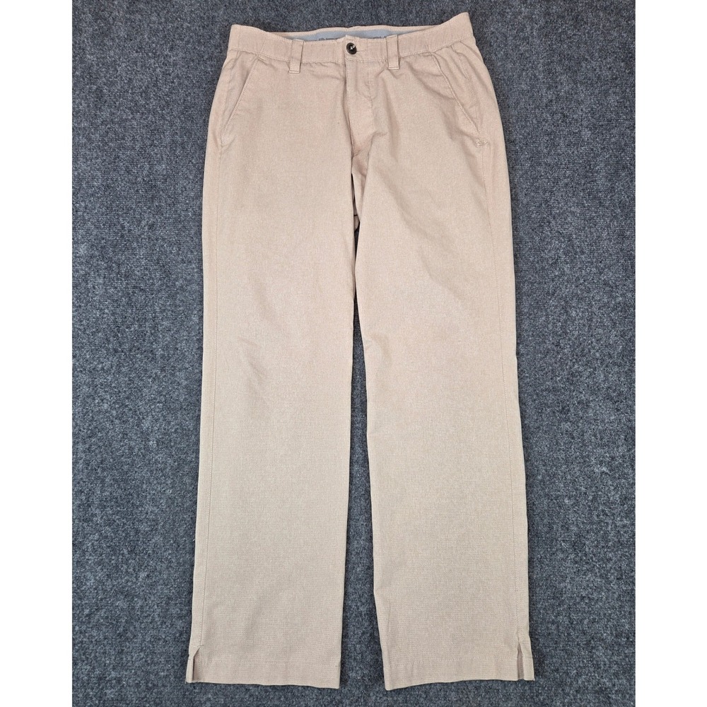 Under Armour Match Play Golf Pants Mens 32x30 Tan Khaki Lightweight Breathable